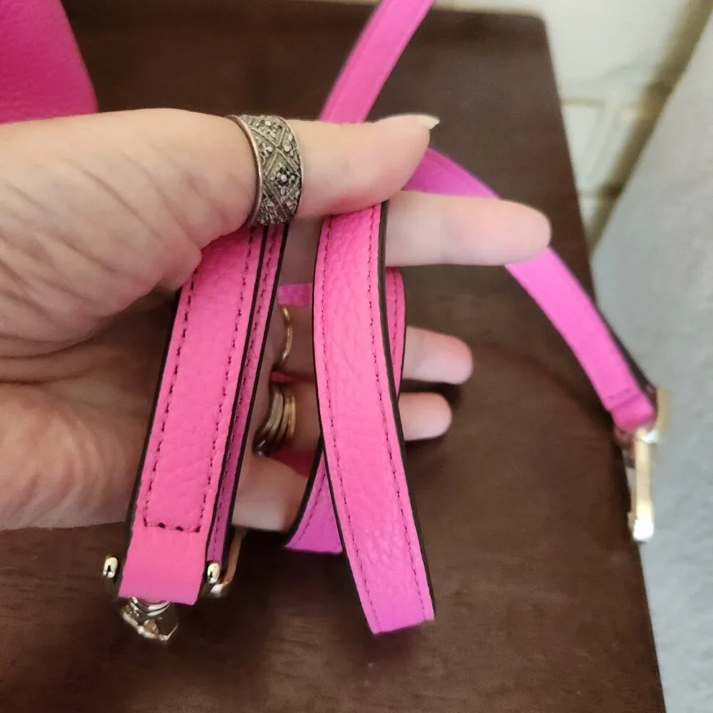 Euc Kate Spade NY Tegan Bright Pink Leather Shoulder Bag